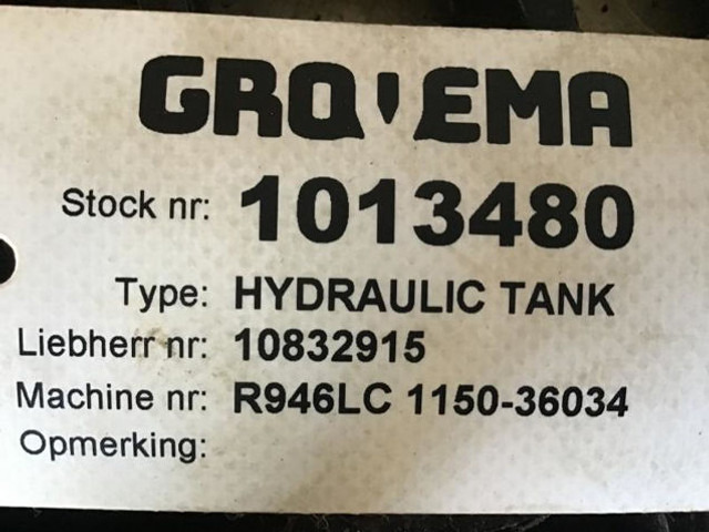 Depósito hidráulico Liebherr Hydraulic Tank: foto 12
