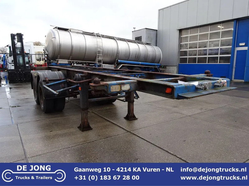 Groenewegen 20 FT Chassis / Steel Suspension / Double Tyres - Semirremolque portacontenedore/ Intercambiable: foto 1 Groenewegen 20 FT Chassis / Steel Suspension / Double Tyres - Semirremolque portacontenedore/ Intercambiable: foto 1