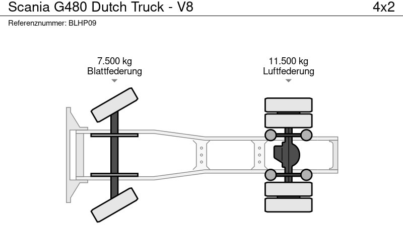 Cabeza tractora Scania G480 Dutch Truck - V8: foto 14