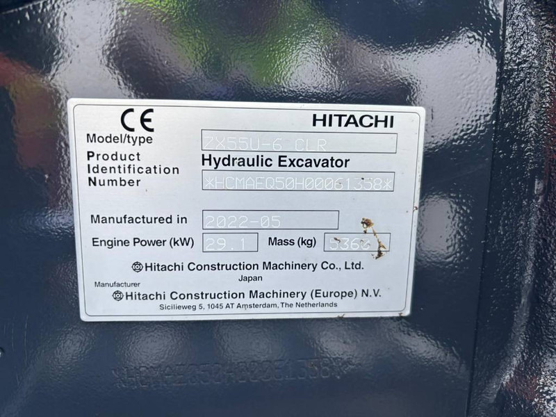 Hitachi ZX 55 U-6 CLR - Miniexcavadora: foto 5 Hitachi ZX 55 U-6 CLR - Miniexcavadora: foto 5