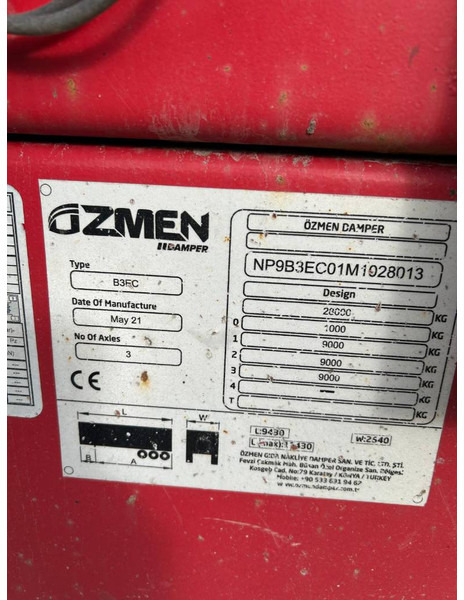 Scanslep Ozmen Damper - Remolque góndola rebajadas: foto 5 Scanslep Ozmen Damper - Remolque góndola rebajadas: foto 5