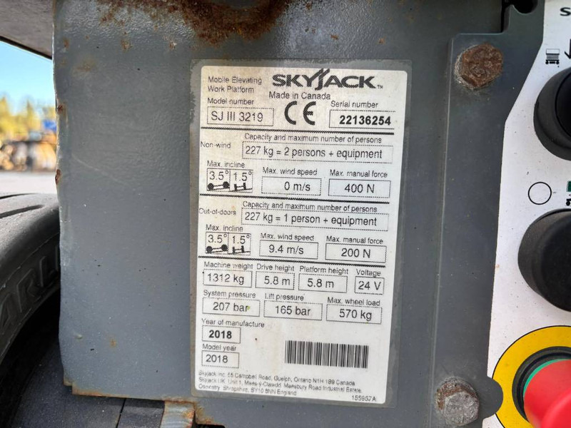 Skyjack SJ III 3219 - Plataforma de tijeras: foto 5 Skyjack SJ III 3219 - Plataforma de tijeras: foto 5