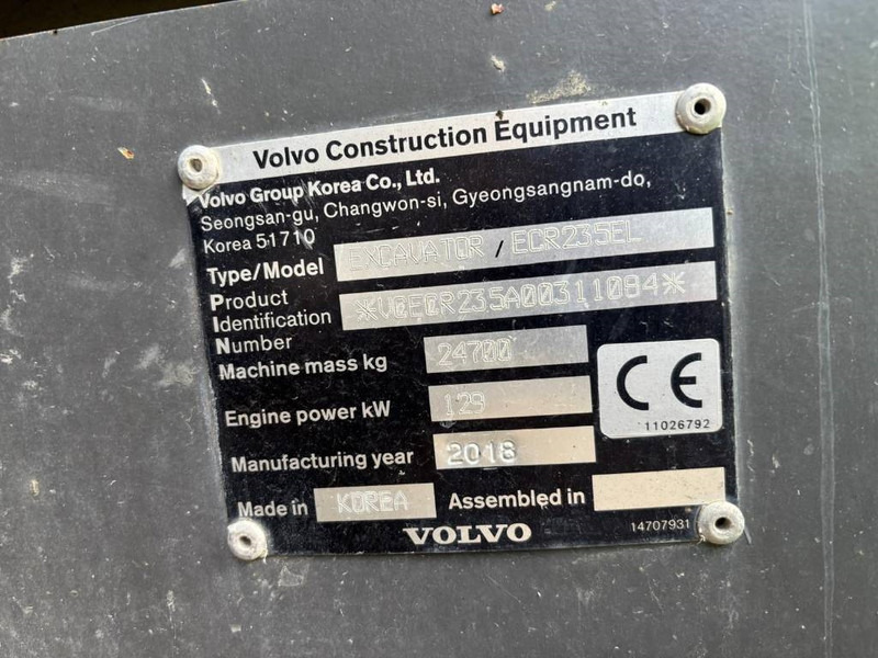 Volvo ECR 235 EL - Excavadora de cadenas: foto 5 Volvo ECR 235 EL - Excavadora de cadenas: foto 5