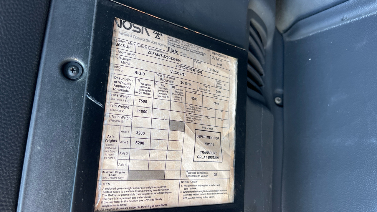 Camión lona IVECO EUROCARGO  75E: foto 11