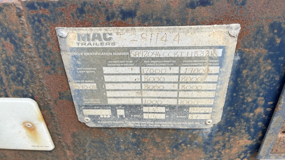 Remolque MAC TRAILERS FLAT DRAWBAR: foto 9