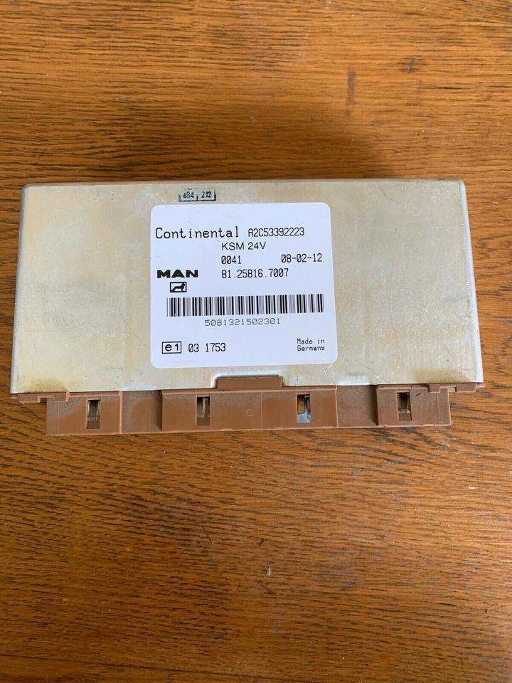 MAN KSM Continental Steuergerät 81.25816.7007 - Unidad de control para Camión: foto 1 MAN KSM Continental Steuergerät 81.25816.7007 - Unidad de control para Camión: foto 1
