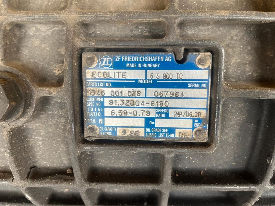 MAN TGL Schaltgetriebe 6 S 800 TO 81.32004-6180 - Transmisión para Camión: foto 2 MAN TGL Schaltgetriebe 6 S 800 TO 81.32004-6180 - Transmisión para Camión: foto 2
