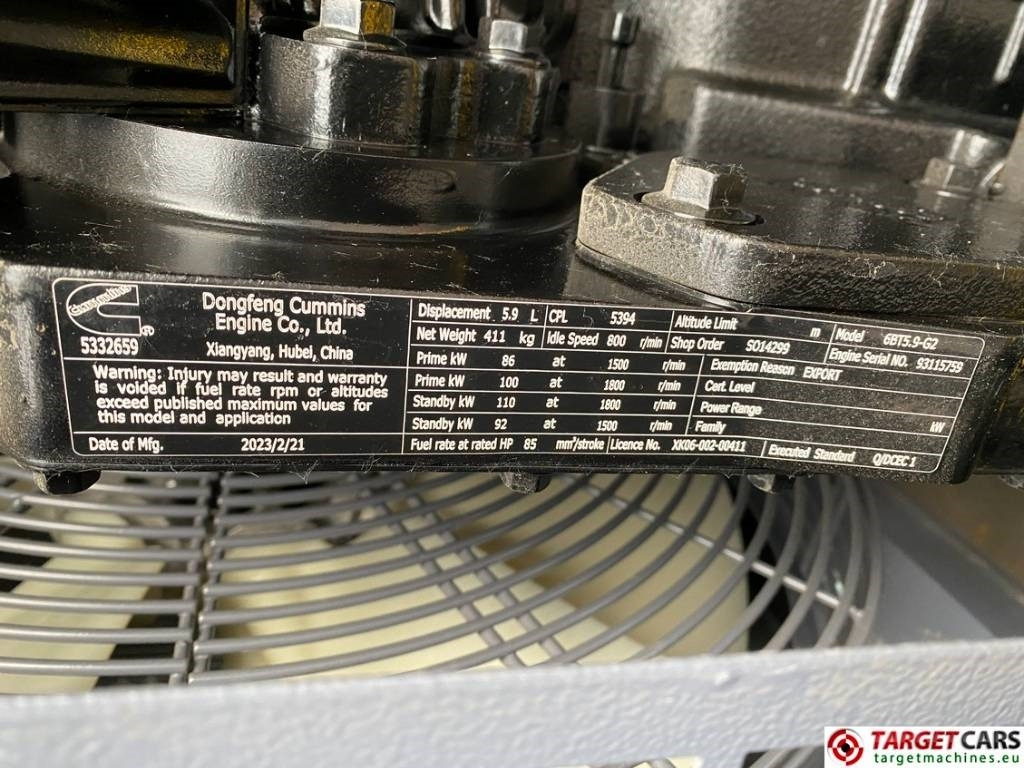 Generador industriale Atlas Copco QES80 Diesel 90KVA Generator 400/230V Unusde: foto 13 Generador industriale Atlas Copco QES80 Diesel 90KVA Generator 400/230V Unusde: foto 13