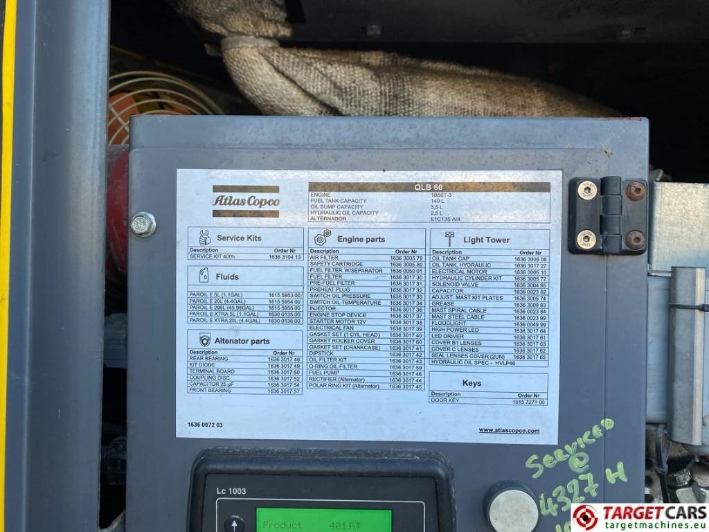 Torre de iluminación Atlas Copco QLB60 Tower Light 4x350W Led: foto 35 Torre de iluminación Atlas Copco QLB60 Tower Light 4x350W Led: foto 35