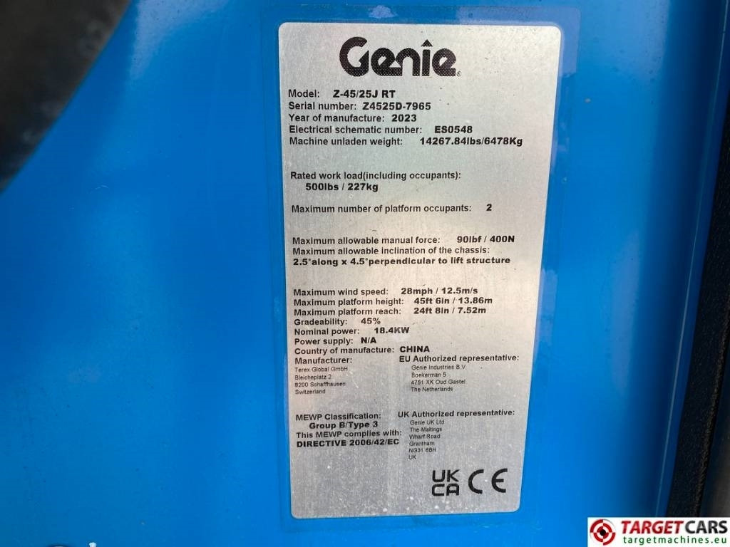 Plataforma articulada nuevo Genie Z-45/25J RT Diesel 4x4 Articulated Boom Lift 16M: foto 10