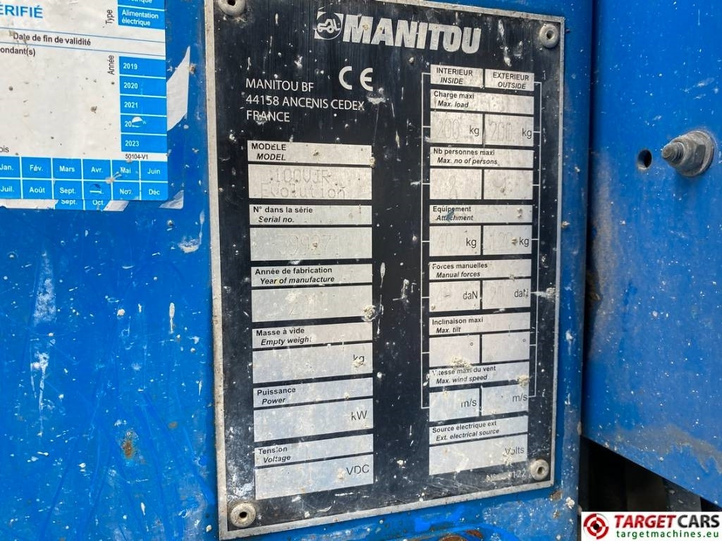 Plataforma elevadora Manitou 100VJR Electric Vertical Mast Work Lift 990cm: foto 10