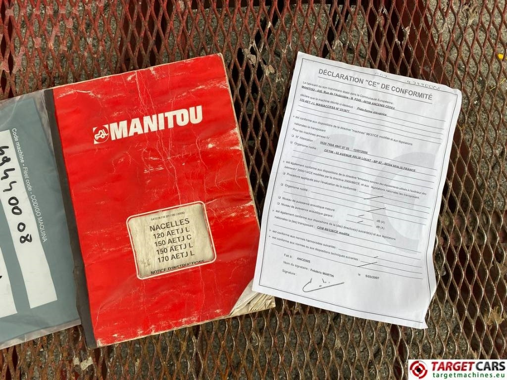 Plataforma articulada Manitou 170AETJL Electric Articulated Boom WorkLift 1690cm: foto 30