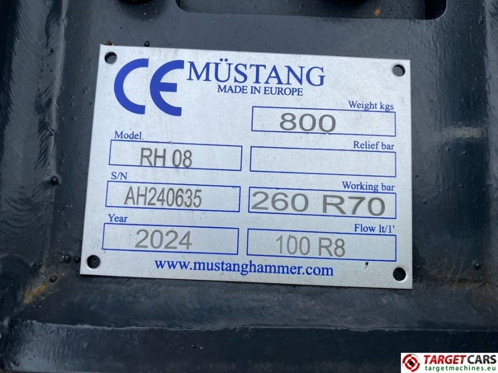 Cizalla de demolición nuevo Mustang RH08 Hydraulic Rotation Pulverizer Shear 6~13T NEW: foto 10