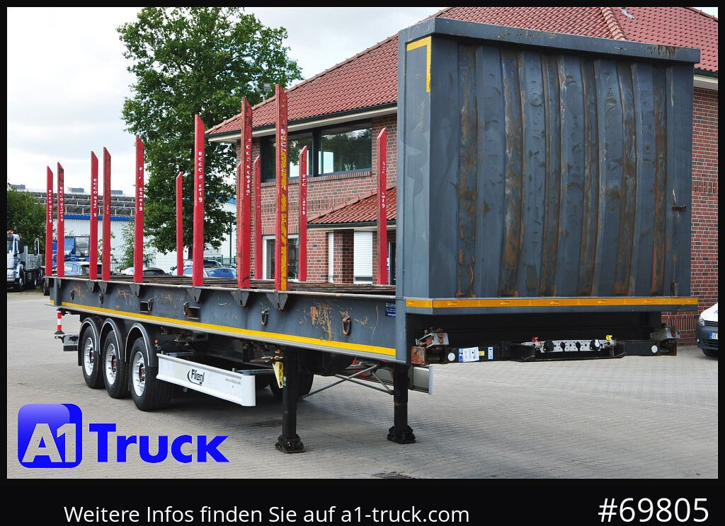 FLIEGL SDS01, Langholz, Containeraufbau, Liftachse, - Semirremolque maderero: foto 1 FLIEGL SDS01, Langholz, Containeraufbau, Liftachse, - Semirremolque maderero: foto 1
