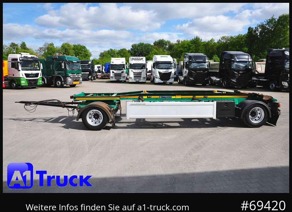 Remolque multilift/ Portacontenedores de cadenas HUEFFERMANN HSA 1870, Luft, Schlitten, SAF: foto 11