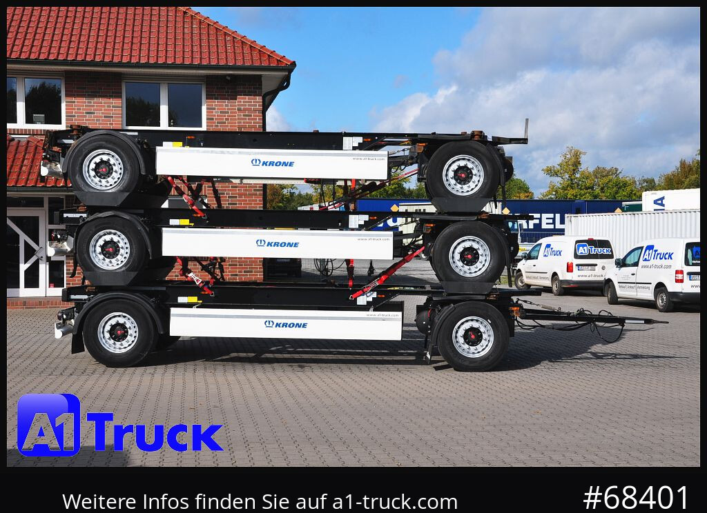 Remolque portacontenedore/ Intercambiable KRONE 3 er Paket Standard BDF, Bj  2017  SAF Achse: foto 9