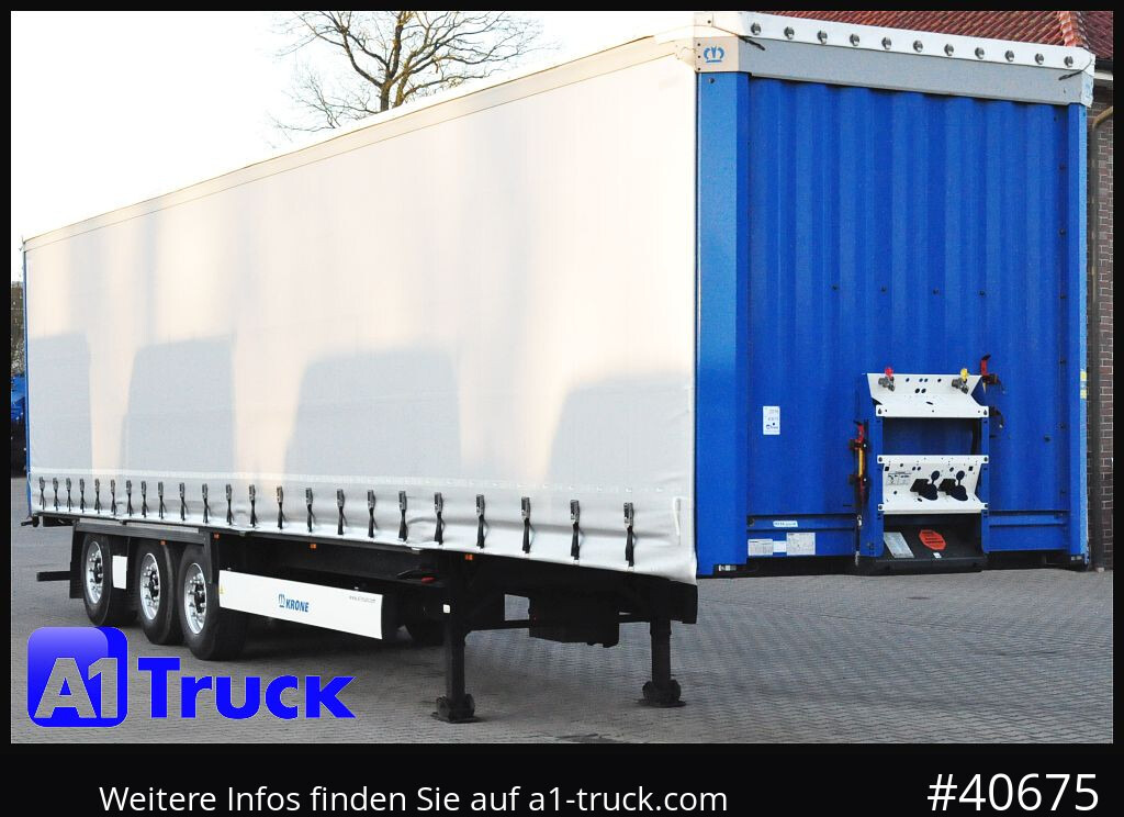 KRONE SD 27, Staplerhalterung, Liftachse, Lenkachse - Semirremolque lona: foto 1 KRONE SD 27, Staplerhalterung, Liftachse, Lenkachse - Semirremolque lona: foto 1