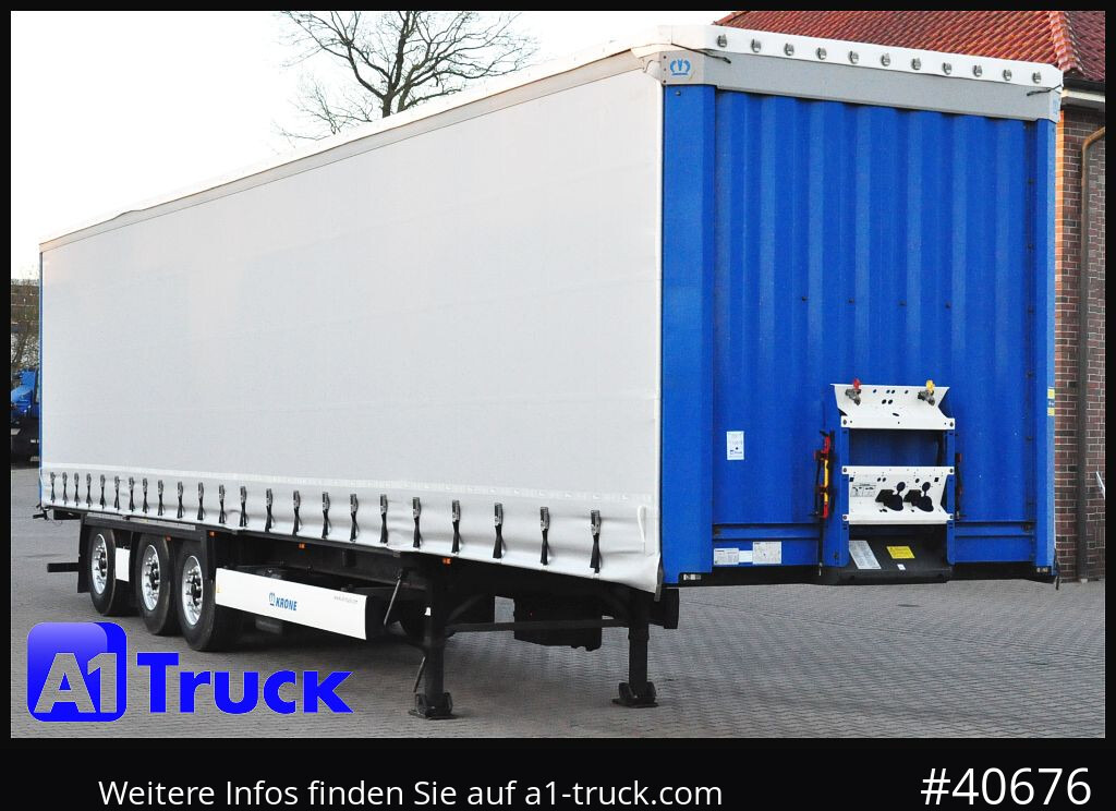 KRONE SD 27, Staplerhalterung, Liftachse, Lenkachse - Semirremolque lona: foto 1 KRONE SD 27, Staplerhalterung, Liftachse, Lenkachse - Semirremolque lona: foto 1