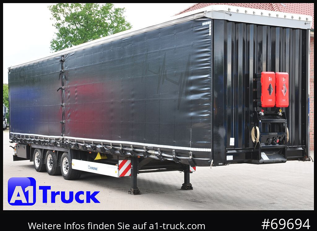 KRONE SD, Liftachse,Staplerhalterung, verbreiterbar, Coil - Semirremolque lona: foto 1 KRONE SD, Liftachse,Staplerhalterung, verbreiterbar, Coil - Semirremolque lona: foto 1