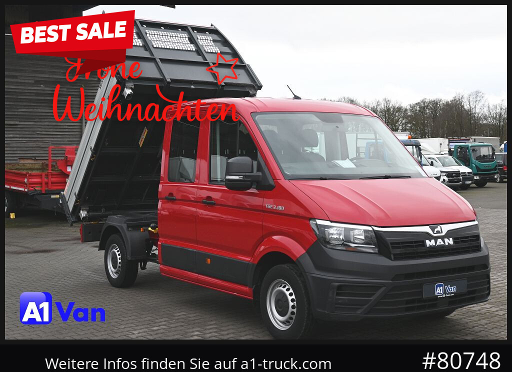 MAN TGE 3.180 Doka Kipper,Klima, AHK,Tüv Neu - Furgoneta basculante, Furgoneta combi: foto 1 MAN TGE 3.180 Doka Kipper,Klima, AHK,Tüv Neu - Furgoneta basculante, Furgoneta combi: foto 1