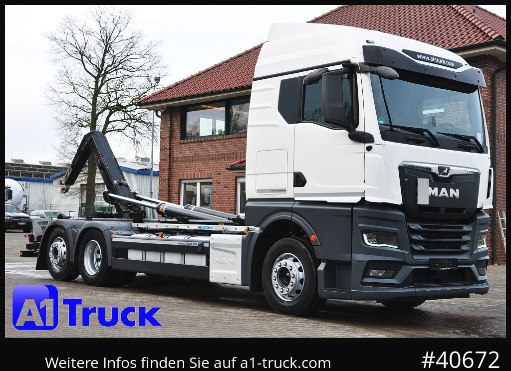 MAN TGS 26.470 BL, Meiller RS 21.70, Lenkachse, - Camión multibasculante: foto 1 MAN TGS 26.470 BL, Meiller RS 21.70, Lenkachse, - Camión multibasculante: foto 1