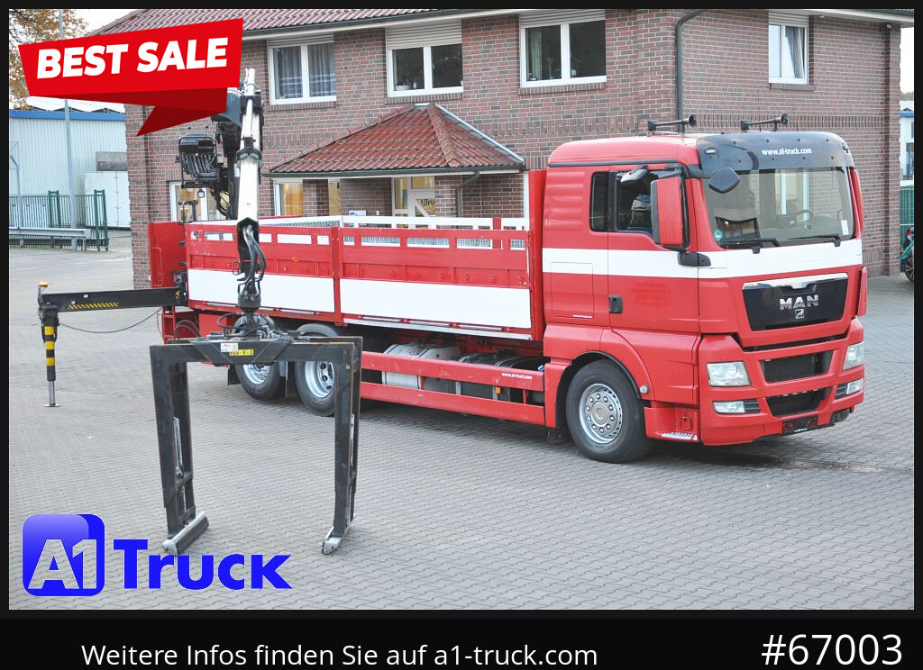MAN TGX 26.400 XL Hiab 166K, Lift-Lenkachse - Camión grúa: foto 1 MAN TGX 26.400 XL Hiab 166K, Lift-Lenkachse - Camión grúa: foto 1