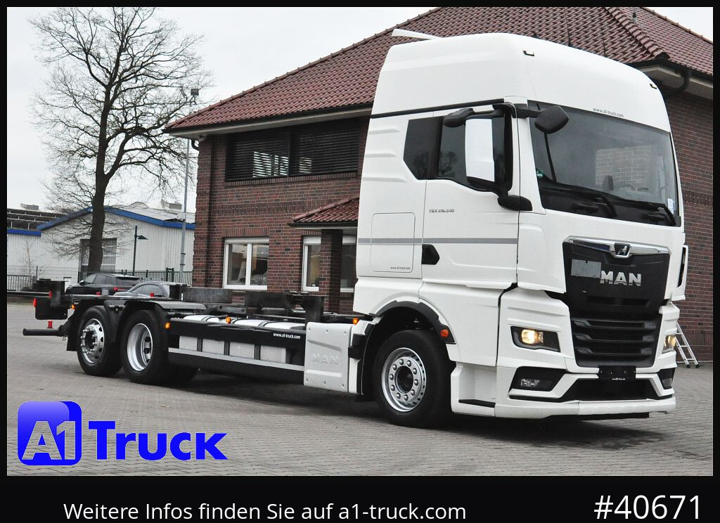 MAN TGX, 26,510, Multiwechsleer 2x AHK, Intarder, - Camión portacontenedore/ Intercambiable: foto 1 MAN TGX, 26,510, Multiwechsleer 2x AHK, Intarder, - Camión portacontenedore/ Intercambiable: foto 1