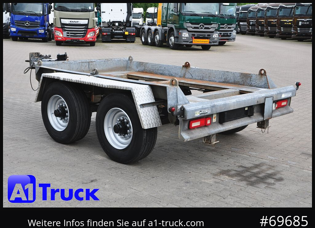 Remolque multilift/ Portacontenedores de cadenas MEILLER HKM A13, Tandem Absetzanhänger,  BPW LED: foto 11