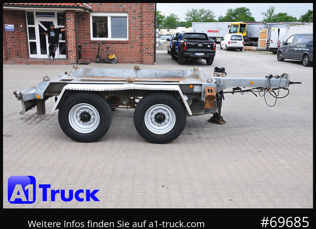 Remolque multilift/ Portacontenedores de cadenas MEILLER HKM A13, Tandem Absetzanhänger,  BPW LED: foto 8