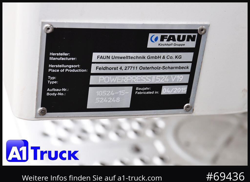 Camión de basura para transporte de basura MERCEDES-BENZ Antos 2532 Faun Powerpresse II,: foto 14