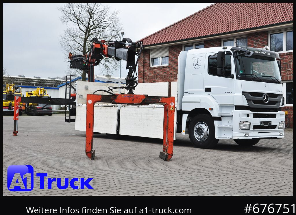 MERCEDES-BENZ Axor 2543, Atlas 170.2 Kran, Lift-Lenkachse, - Camión caja abierta, Camión grúa: foto 1 MERCEDES-BENZ Axor 2543, Atlas 170.2 Kran, Lift-Lenkachse, - Camión caja abierta, Camión grúa: foto 1