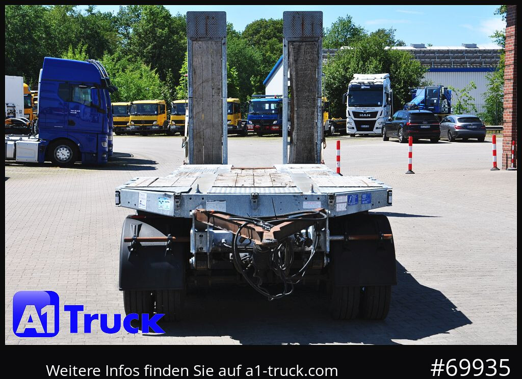 Remolque góndola rebajadas para transporte de equipos pesados MUELLER-MITTELTAL T4 Profi, 4 achs Tieflader, hydr. Rampen,: foto 14