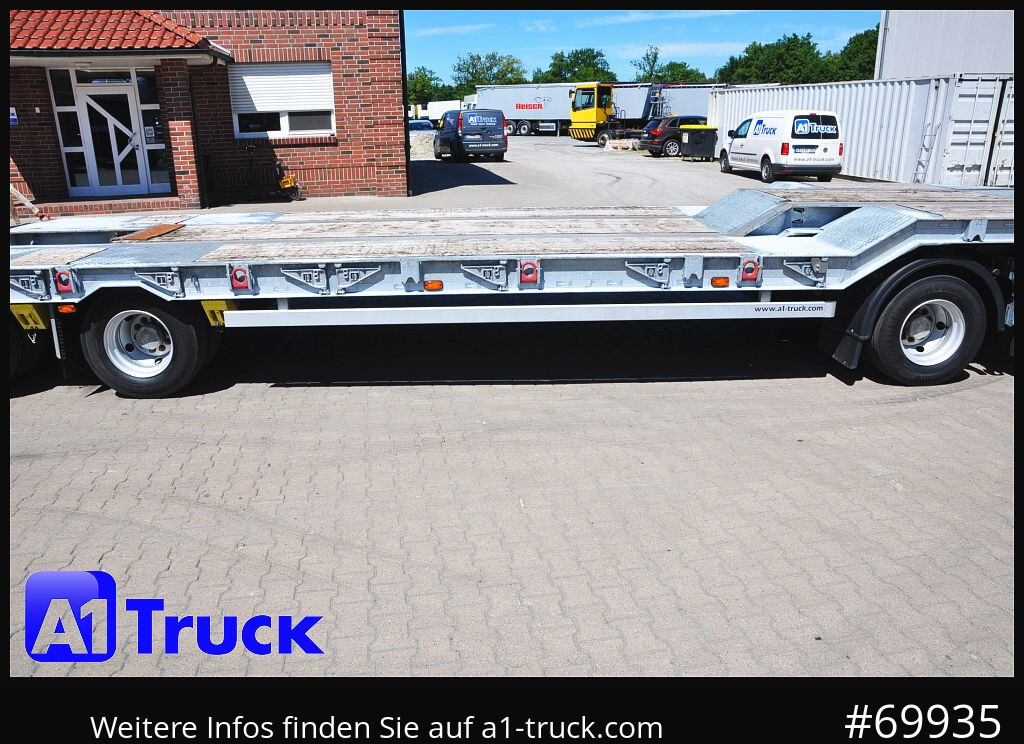 Remolque góndola rebajadas para transporte de equipos pesados MUELLER-MITTELTAL T4 Profi, 4 achs Tieflader, hydr. Rampen,: foto 15