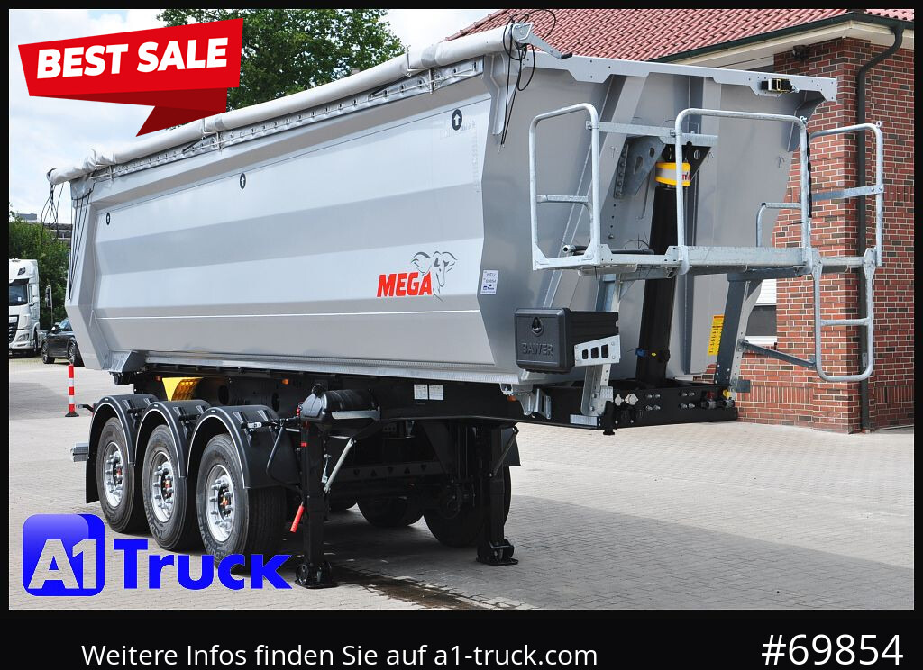 REISCH Mega 28m³ Lift Stahl SAF Hardox - Semirremolque volquete: foto 1 REISCH Mega 28m³ Lift Stahl SAF Hardox - Semirremolque volquete: foto 1