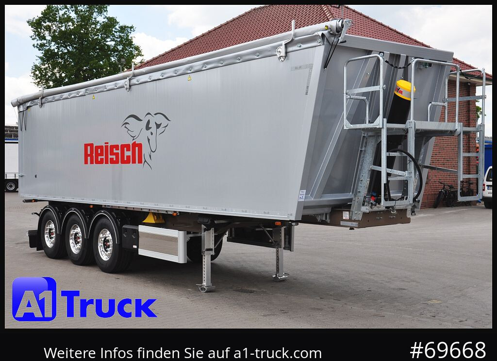 REISCH RHKS, Alu-Kippmulde 50m³, NEU Kombitüren, Alufelgen, Liftachse, - Semirremolque volquete: foto 1 REISCH RHKS, Alu-Kippmulde 50m³, NEU Kombitüren, Alufelgen, Liftachse, - Semirremolque volquete: foto 1