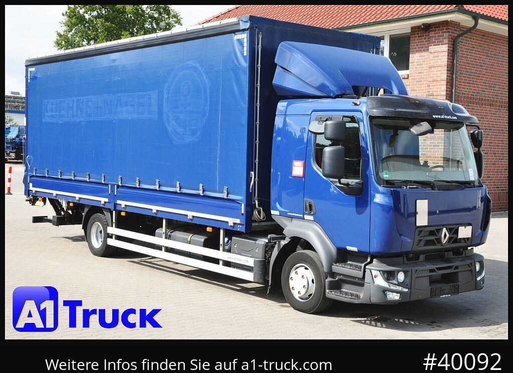 RENAULT D 240, 4x2, Ladebordwand, LBW, guter Zustand - Camión lona: foto 1 RENAULT D 240, 4x2, Ladebordwand, LBW, guter Zustand - Camión lona: foto 1