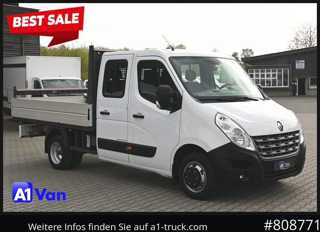 RENAULT Master Pritsche Doka, AHK 3,5Tonnen , Klima, Luftfederung - Furgoneta caja abierta: foto 1 RENAULT Master Pritsche Doka, AHK 3,5Tonnen , Klima, Luftfederung - Furgoneta caja abierta: foto 1