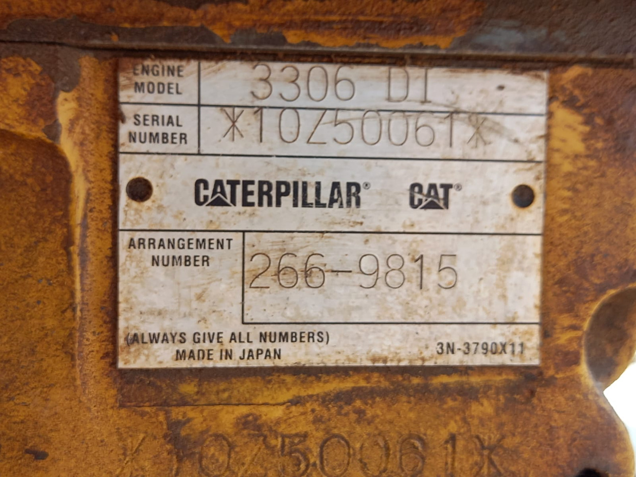 Caterpillar 3306 DI MOTORE 3306 DI - REVISIONATO - Motor y piezas para Maquinaria de construcción: foto 2 Caterpillar 3306 DI MOTORE 3306 DI - REVISIONATO - Motor y piezas para Maquinaria de construcción: foto 2