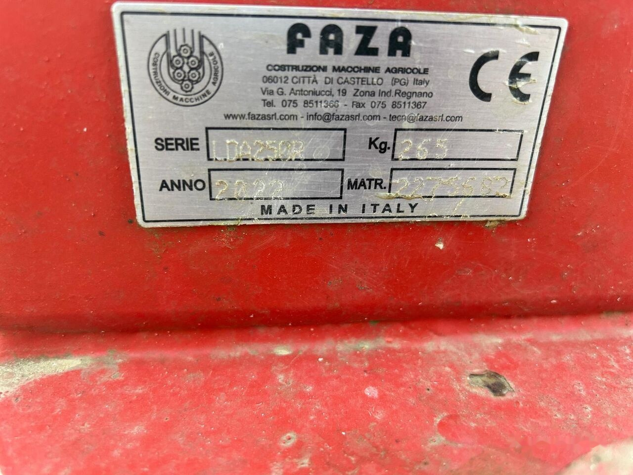 FAZA LDA/250 R - Equipo para trabajo del suelo: foto 3 FAZA LDA/250 R - Equipo para trabajo del suelo: foto 3