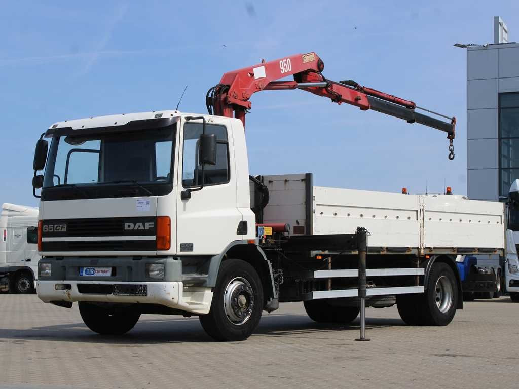 DAF CF 240, CRANE HMF 953 K2, PNEU 80% - Camión caja abierta, Camión grúa: foto 1 DAF CF 240, CRANE HMF 953 K2, PNEU 80% - Camión caja abierta, Camión grúa: foto 1