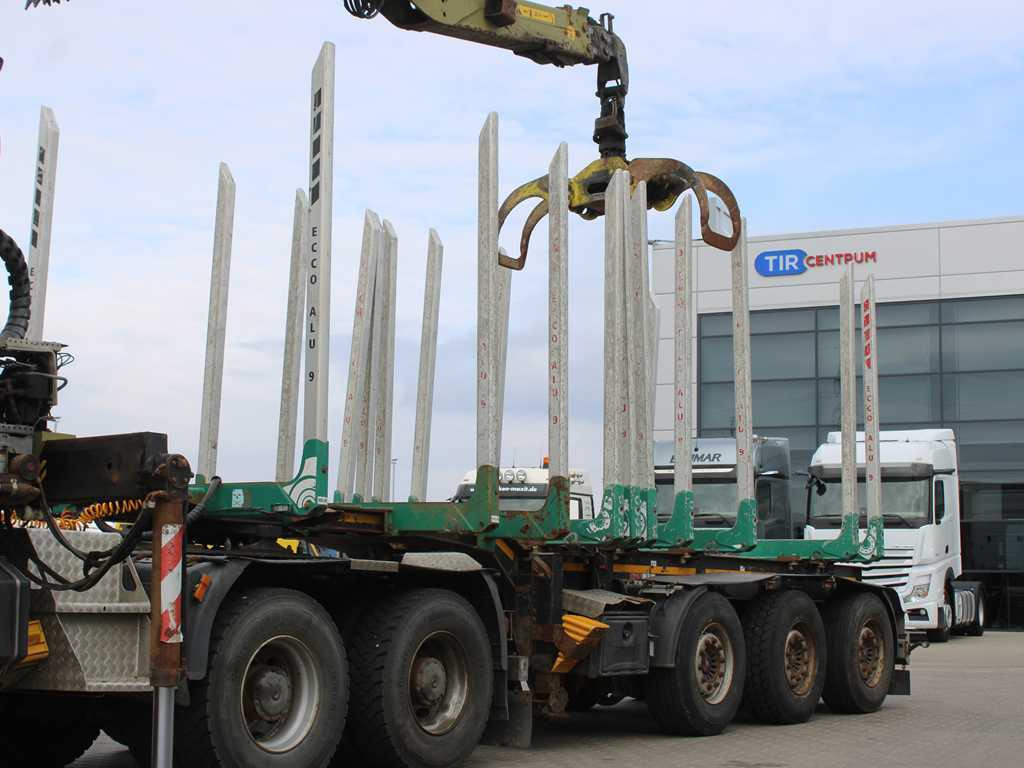 DOLL H3S-14H9, SAF AXLES, 2X LIFT AXLE, EXTENSION - Semirremolque maderero: foto 1 DOLL H3S-14H9, SAF AXLES, 2X LIFT AXLE, EXTENSION - Semirremolque maderero: foto 1