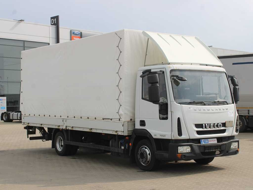 Iveco EUROCARGO 75E21, EURO 6, TAIL LIFT, SIDEWALLS - Furgoneta con lona: foto 2 Iveco EUROCARGO 75E21, EURO 6, TAIL LIFT, SIDEWALLS - Furgoneta con lona: foto 2