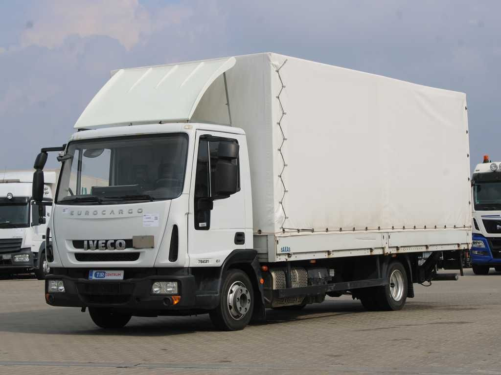 Iveco EUROCARGO 75E21, EURO 6, TAIL LIFT, SIDEWALLS - Furgoneta con lona: foto 1 Iveco EUROCARGO 75E21, EURO 6, TAIL LIFT, SIDEWALLS - Furgoneta con lona: foto 1