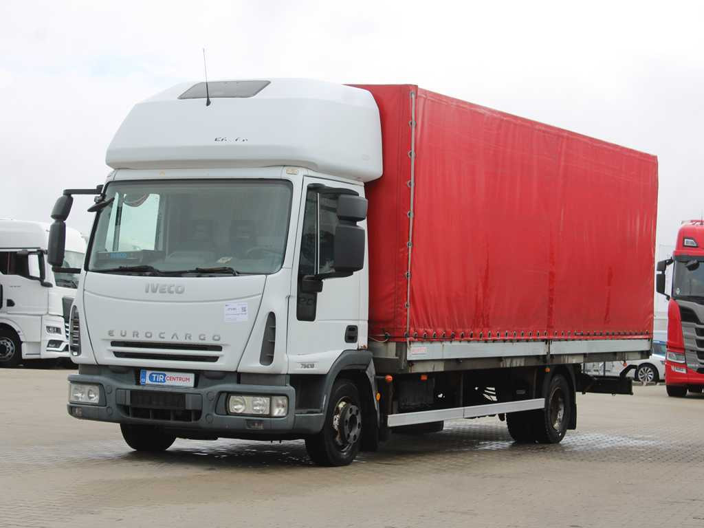 Iveco EUROCARGO ML 75E18, EURO 4, SIDE PANEL, SLEEPING BODY - Camión lona: foto 1 Iveco EUROCARGO ML 75E18, EURO 4, SIDE PANEL, SLEEPING BODY - Camión lona: foto 1