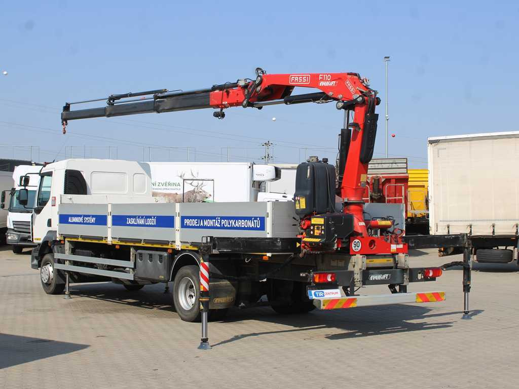 Renault D 250, EURO 6, SIDE, HYDRAULIC ARM FASSI F110 - Camión caja abierta, Camión grúa: foto 5 Renault D 250, EURO 6, SIDE, HYDRAULIC ARM FASSI F110 - Camión caja abierta, Camión grúa: foto 5