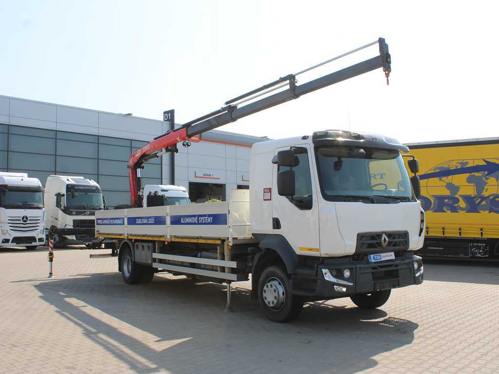 Renault D 250, EURO 6, SIDE, HYDRAULIC ARM FASSI F110 - Camión caja abierta, Camión grúa: foto 3 Renault D 250, EURO 6, SIDE, HYDRAULIC ARM FASSI F110 - Camión caja abierta, Camión grúa: foto 3