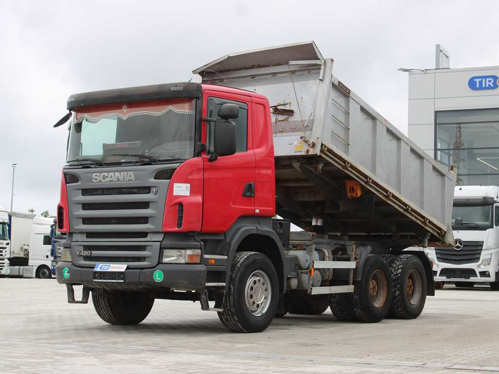 Scania R 420 CB 6X4 , THREE SIDED, EURO 4, RETARDER, 13m³ - Camión volquete: foto 1 Scania R 420 CB 6X4 , THREE SIDED, EURO 4, RETARDER, 13m³ - Camión volquete: foto 1
