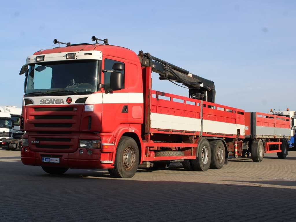 Scania R380,EURO 3,6X2,LIFTING AXLE,HIAB 166K + KOGEL - Camión grúa, Camión caja abierta: foto 1 Scania R380,EURO 3,6X2,LIFTING AXLE,HIAB 166K + KOGEL - Camión grúa, Camión caja abierta: foto 1
