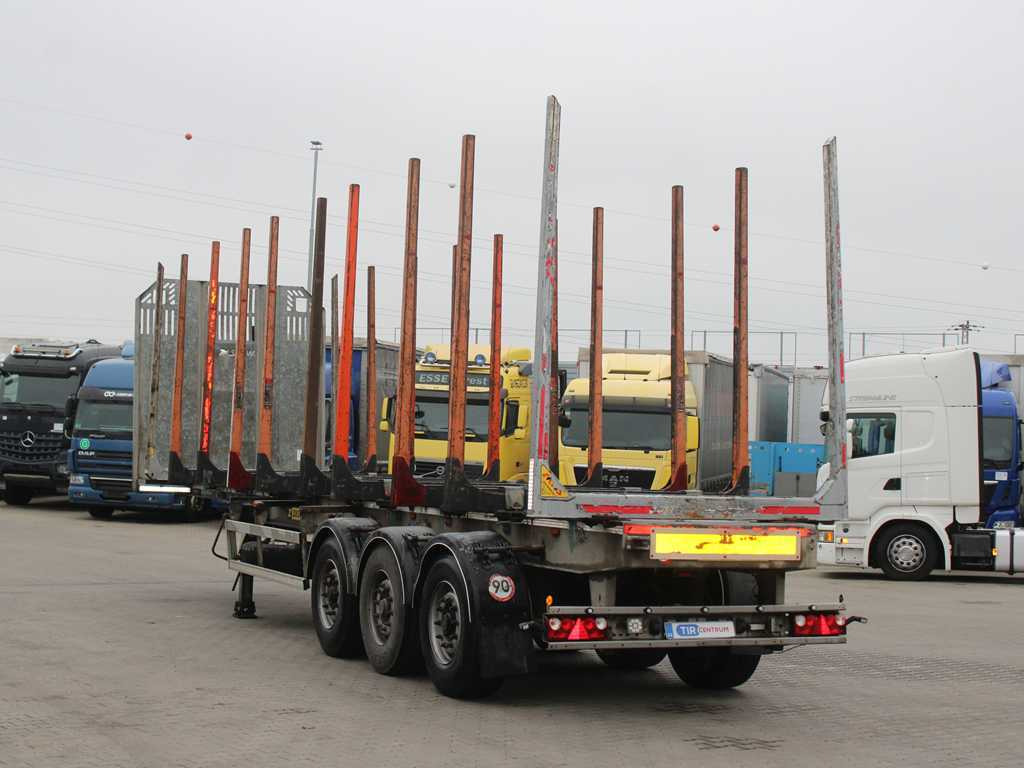 ZASŁAW D-651A, 2x LIFT AXLE, TYRES 80% - Semirremolque maderero: foto 5 ZASŁAW D-651A, 2x LIFT AXLE, TYRES 80% - Semirremolque maderero: foto 5