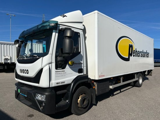 Iveco 160E Koffer, E6, LBW Palfinger - Camión caja cerrada: foto 1 Iveco 160E Koffer, E6, LBW Palfinger - Camión caja cerrada: foto 1